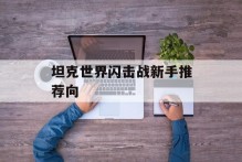 坦克世界闪击战新手推荐向