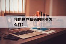 我的世界晴天的指令怎么打？