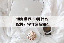 坦克世界 59用什么配件？学什么技能？