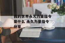我的世界永久力量指令是什么 永久力量指令分享