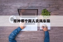 原神哪个商人卖风车菊
