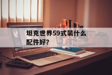 坦克世界59式装什么配件好？
