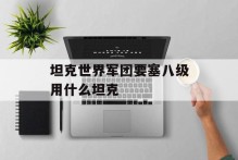 坦克世界军团要塞八级用什么坦克