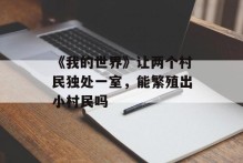 《我的世界》让两个村民独处一室，能繁殖出小村民吗