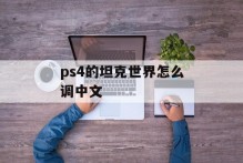 ps4的坦克世界怎么调中文