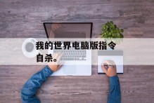 我的世界电脑版指令 自杀。