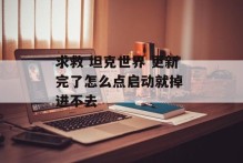 求救 坦克世界 更新完了怎么点启动就掉 进不去