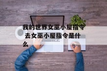 我的世界女巫小屋指令 去女巫小屋指令是什么