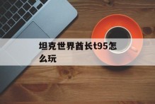 坦克世界酋长t95怎么玩