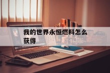 我的世界永恒燃料怎么获得