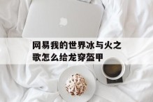 网易我的世界冰与火之歌怎么给龙穿盔甲