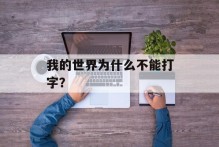 我的世界为什么不能打字？