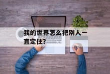 我的世界怎么把别人一直定住？