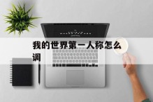 我的世界第一人称怎么调