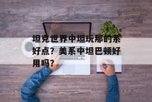 坦克世界中坦玩那的系好点？美系中坦巴顿好用吗？
