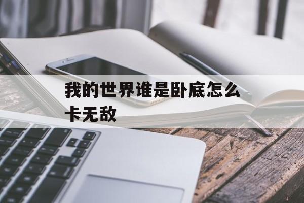 我的世界谁是卧底怎么卡无敌