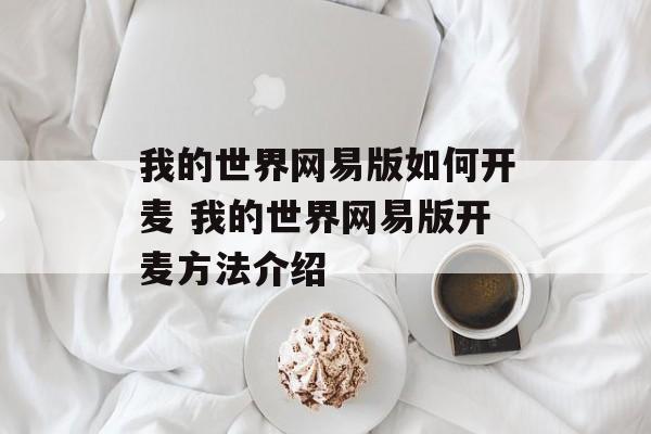 我的世界网易版如何开麦 我的世界网易版开麦方法介绍