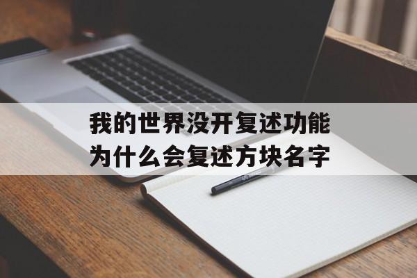 我的世界没开复述功能为什么会复述方块名字