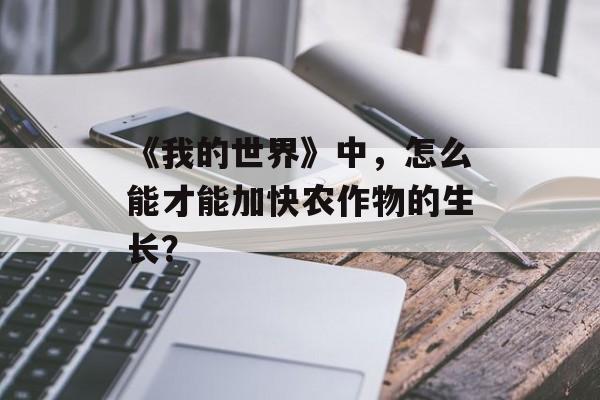 《我的世界》中，怎么能才能加快农作物的生长？